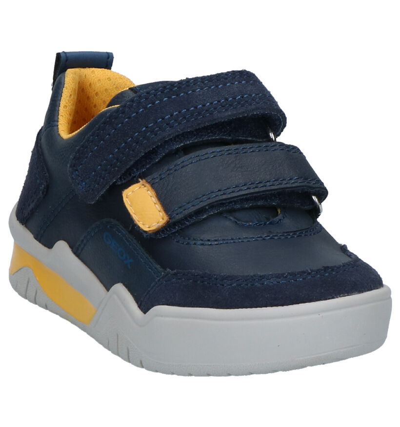 Geox Baskets basses en Bleu foncé en cuir (254516)