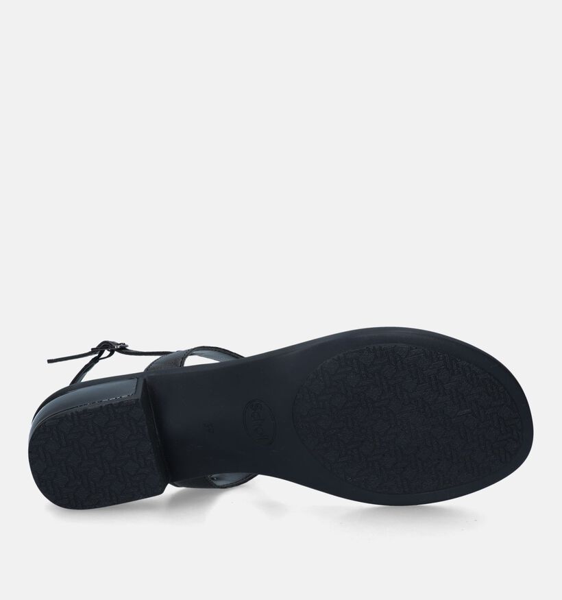 Scholl Yoko Flip-Flop Sandales en Noir pour femmes (336733)