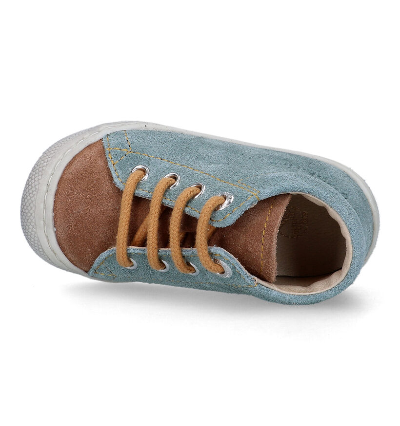 Naturino Cocoon Suede Bruine Babyschoentjes voor meisjes, jongens (355489) - geschikt voor steunzolen
