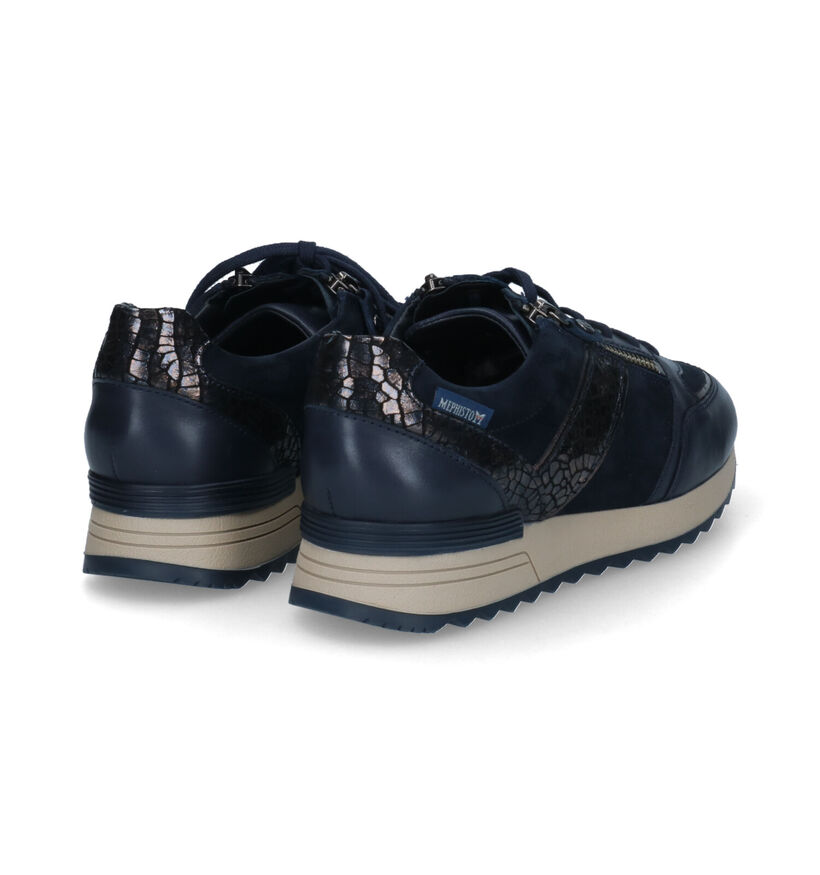 Mephisto Toscana Chaussures à lacets en Bleu pour femmes (306944) - pour semelles orthopédiques