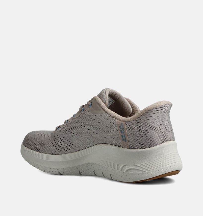 Skechers Arch Fit 2.0 Baskets en Taupe pour hommes (371070) - pour semelles orthop&eacute;diques