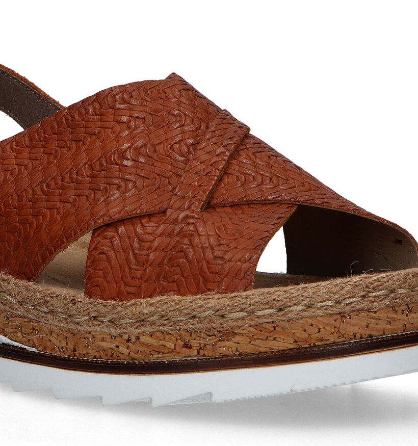 Rieker Cognac Sandalen met sleehak voor dames (323574)