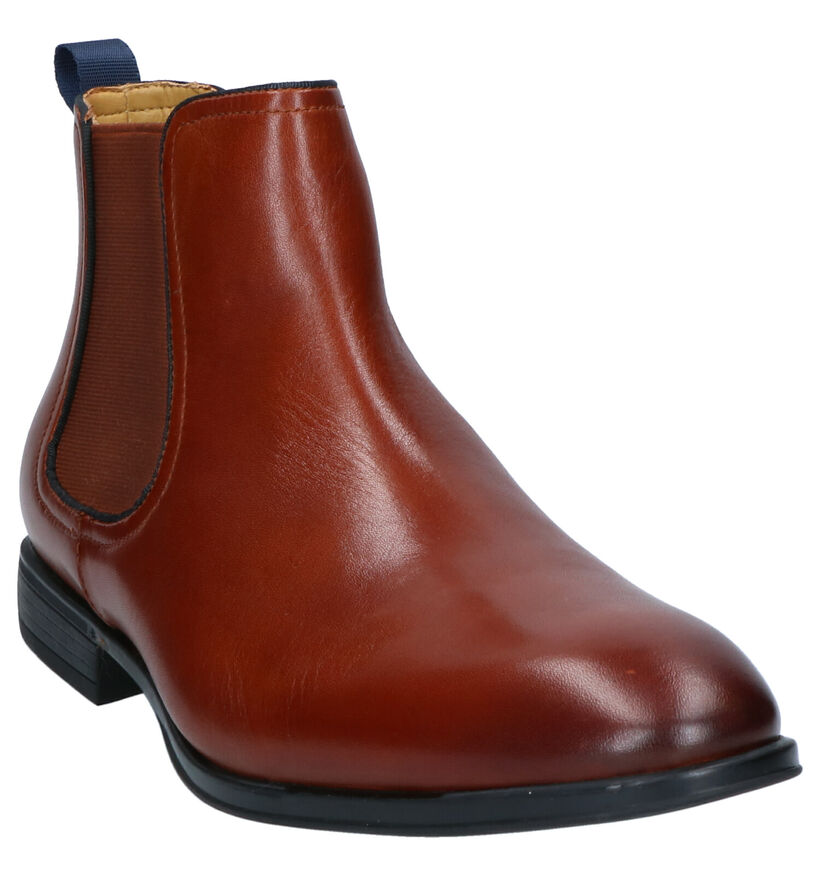 Steptronic Cognac Chelsea Boots in leer (259265)