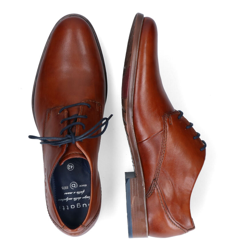 Bugatti Licio Chaussures à lacets en Cognac en cuir (311561)