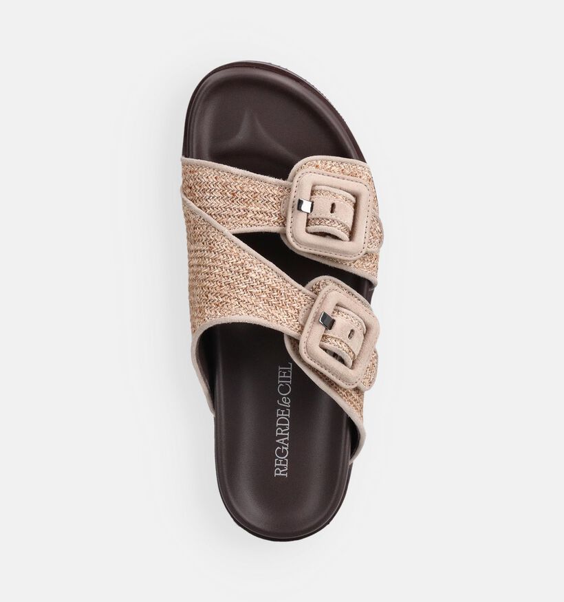 Regarde le Ciel Malva Nu-pieds casual en Beige pour femmes (372986)