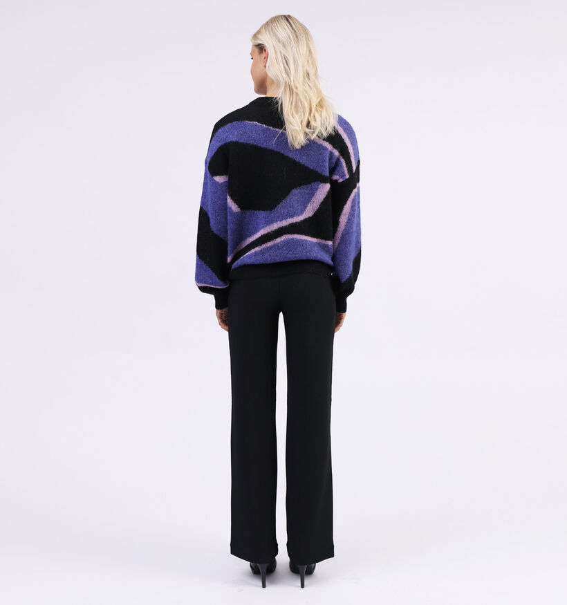 comma Pull en Noir / Violet (326503)