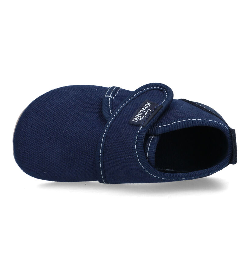 Living Kitzbühel Pantoufles pour bébé en Bleu foncé pour filles, garçons (326056)