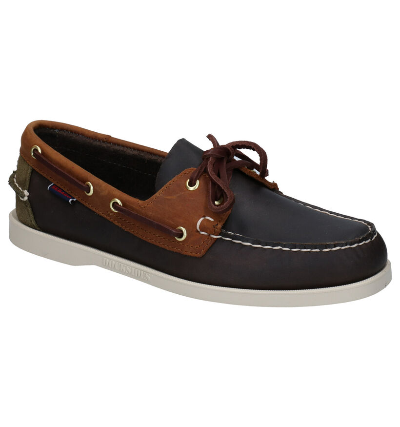 Sebago Dockside Chaussures bateau en Marron en cuir (287483)