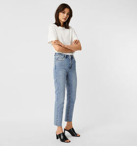 Vero Moda Brenda HR Straight A Cut Jeans en Bleu L32 pour femmes (334578)