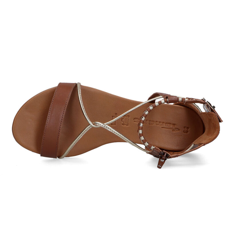 Tamaris Sandales plates en Or pour femmes (322233)