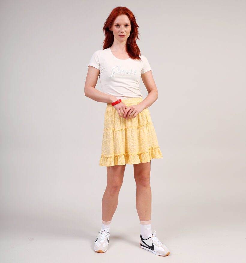 Pieces Nya Gele Korte Rok voor dames (357397)