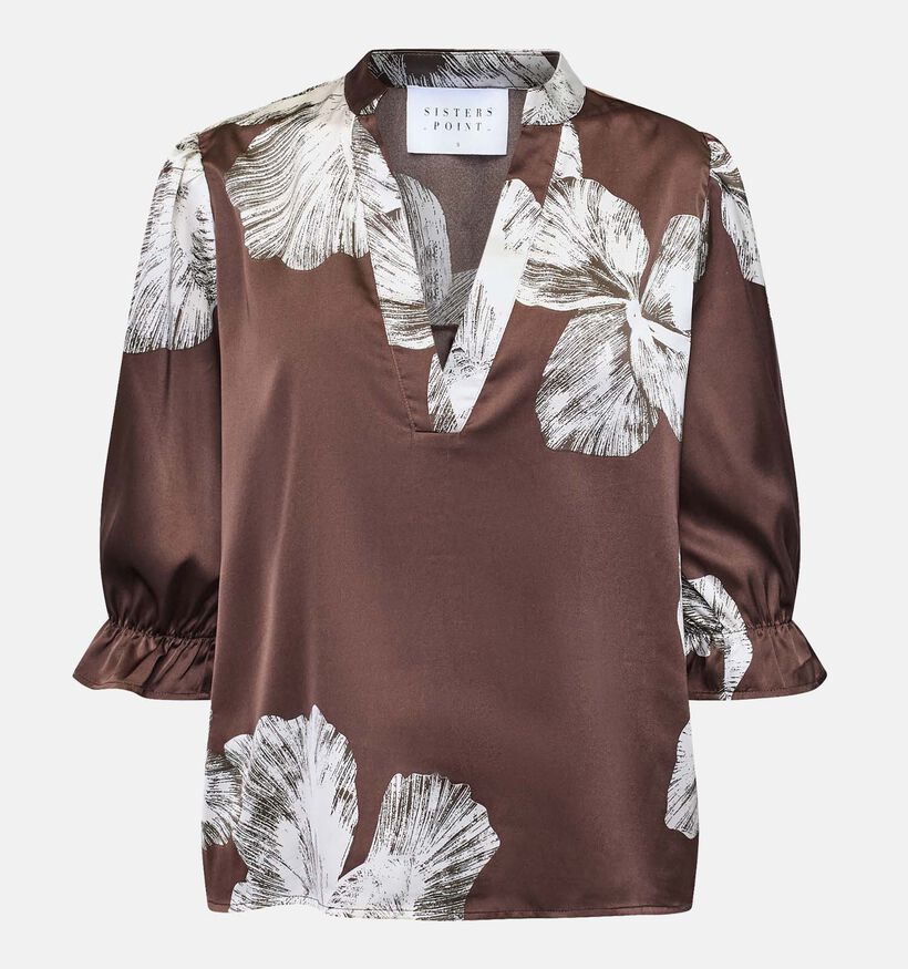 Sisters Point Venny Bruine Blouse voor dames (380733)
