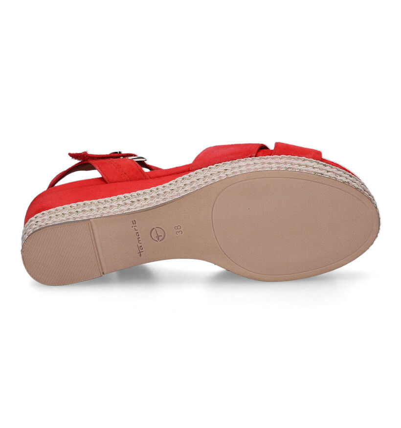 Tamaris Oranje Sandalen met sleehak voor dames (322256)