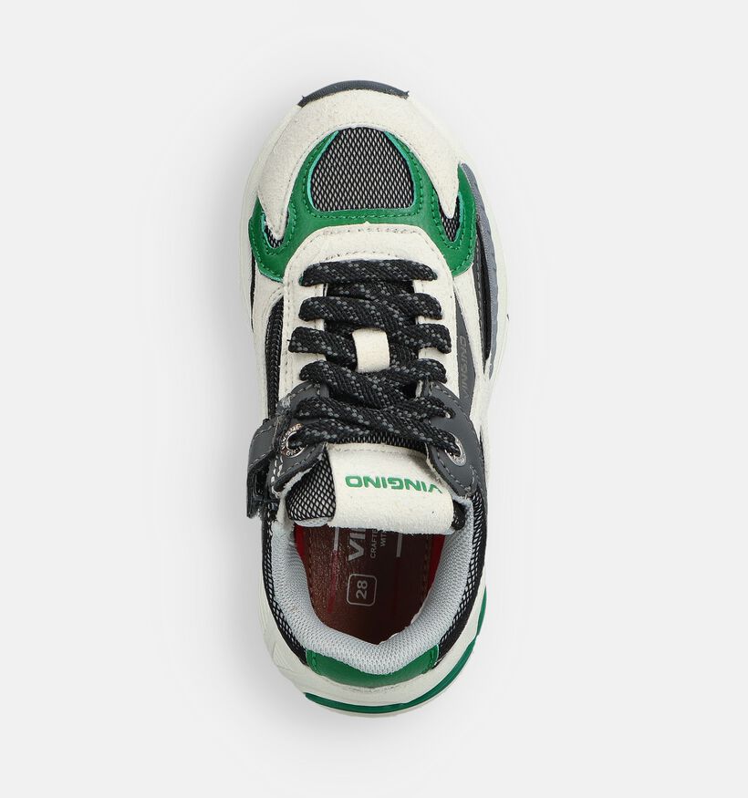 Vingino Witte Veterschoenen voor jongens, meisjes (364643) - geschikt voor steunzolen