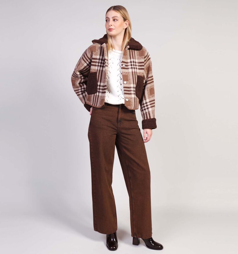 Adoré Chelsea Bruine Korte Jas voor dames (369236)
