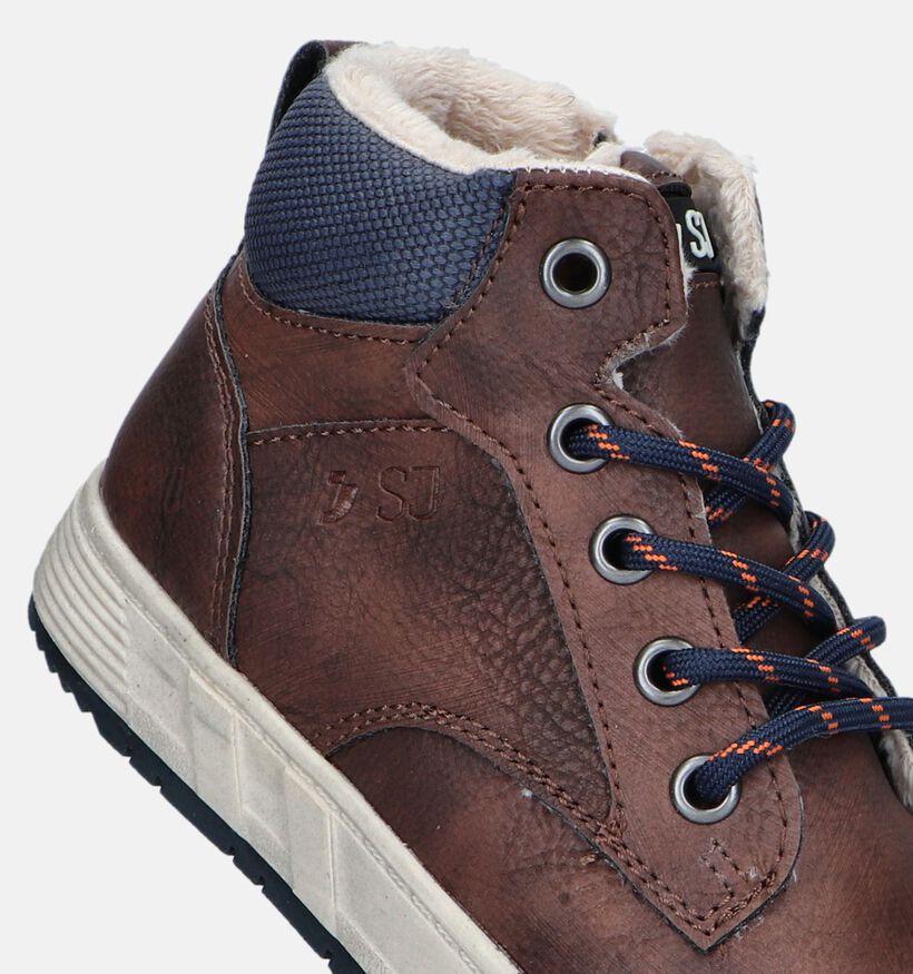 SJ Chaussures hautes en Brun foncé pour filles, garçons (348310) - pour semelles orthopédiques