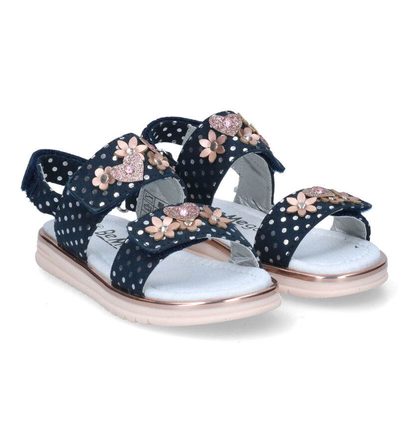 Be Mega Sandales en Bleu foncé pour filles (319449)