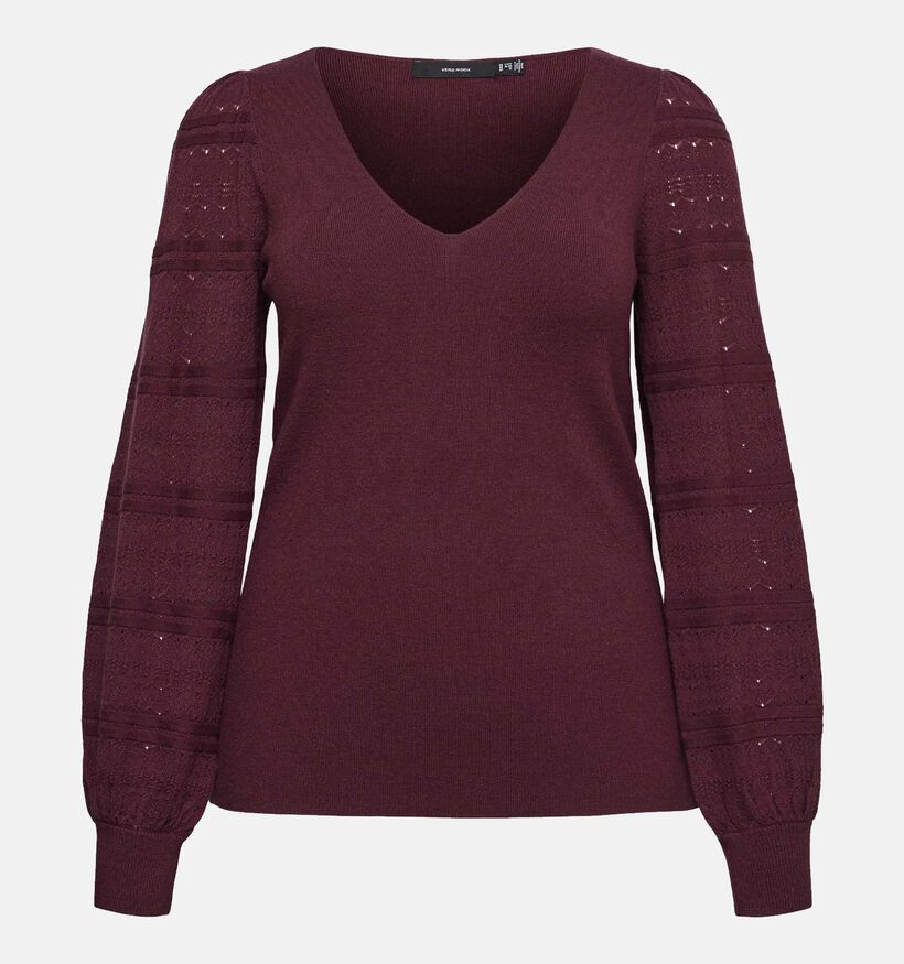 Vero Moda Curve New Limone Bordeaux Blouse voor dames (378121)