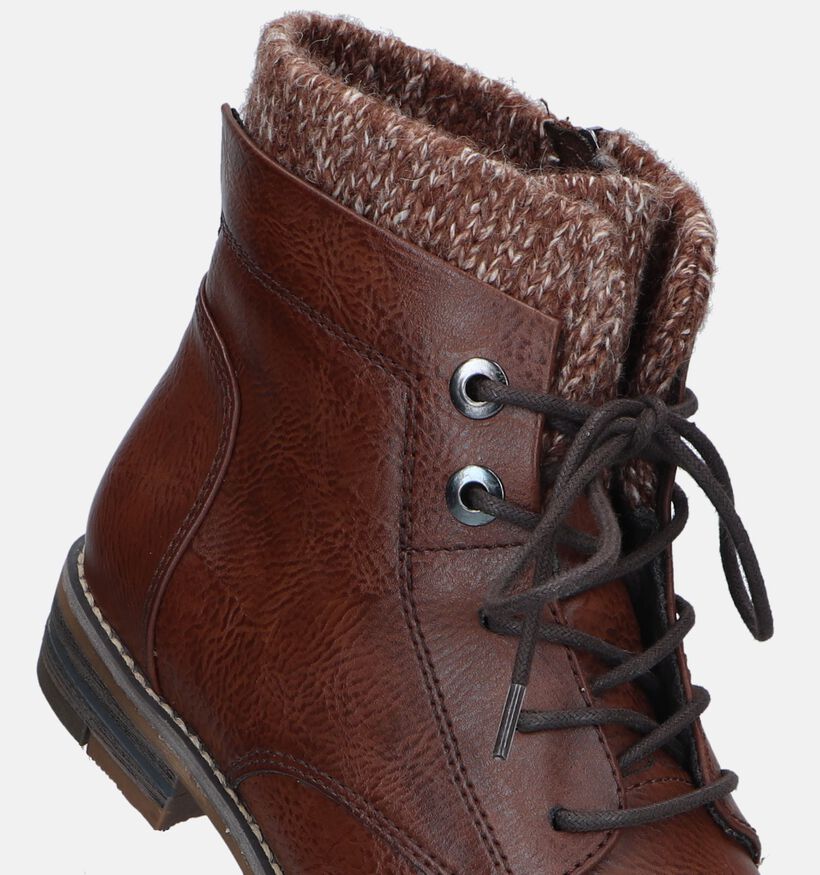 Marco Tozzi Bottines à lacets en Cognac pour femmes (330650)