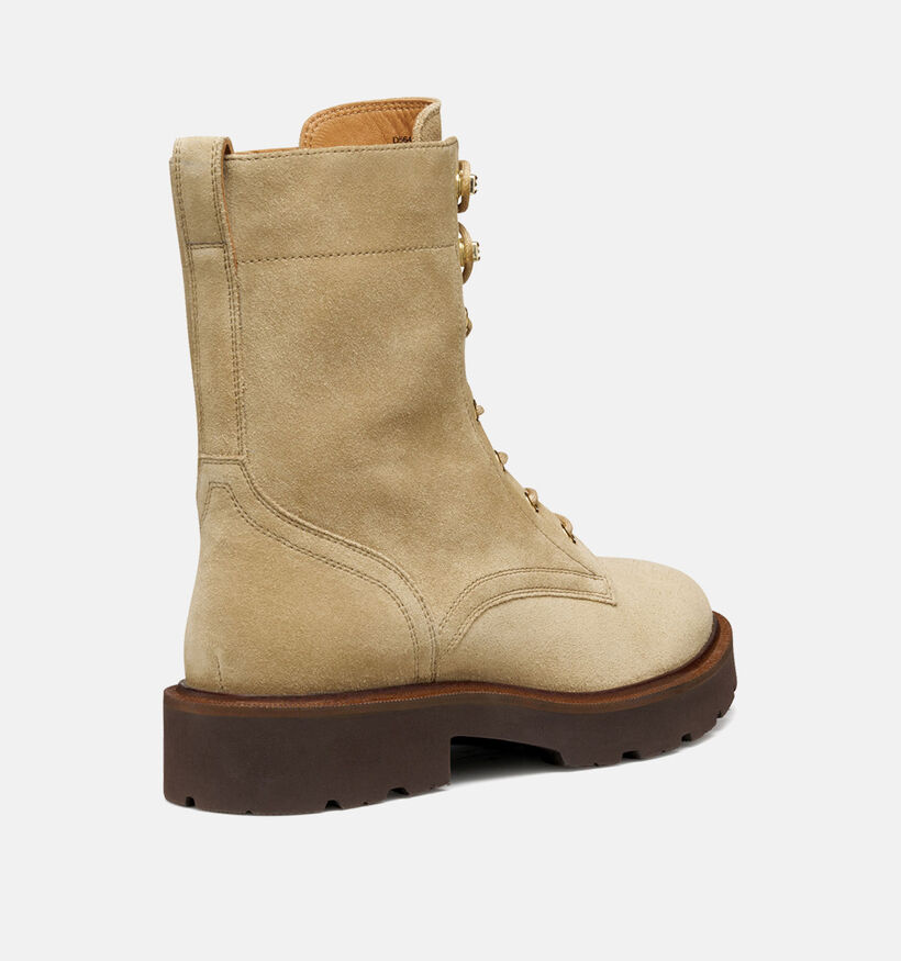 Geox Norize Boots à lacets en Beige pour femmes (360199)