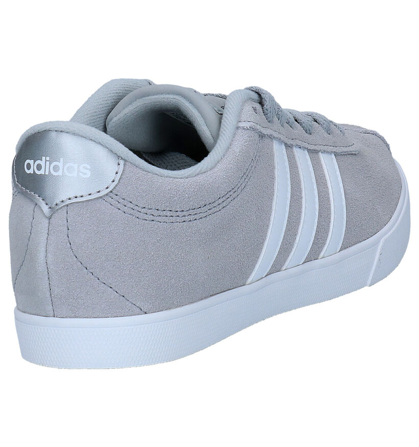 adidas Courtset Baskets en Gris en cuir (276455)