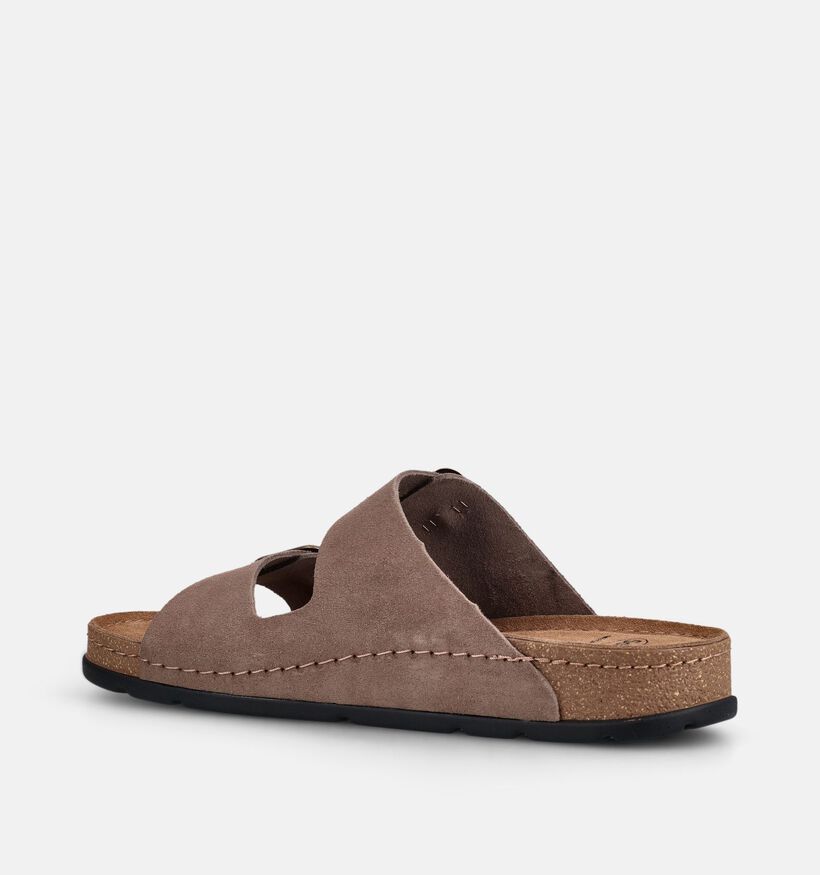 Scholl Bora Taupe Slippers voor heren (370522)