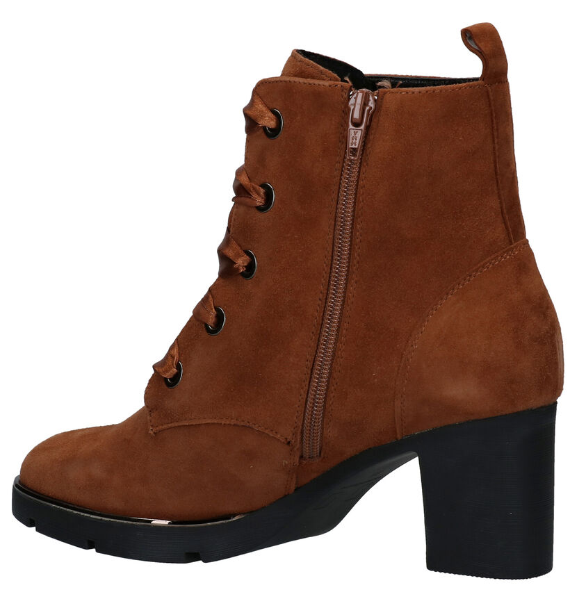 Nathan-Baume Cognac Enkellaarzen in daim (283262)