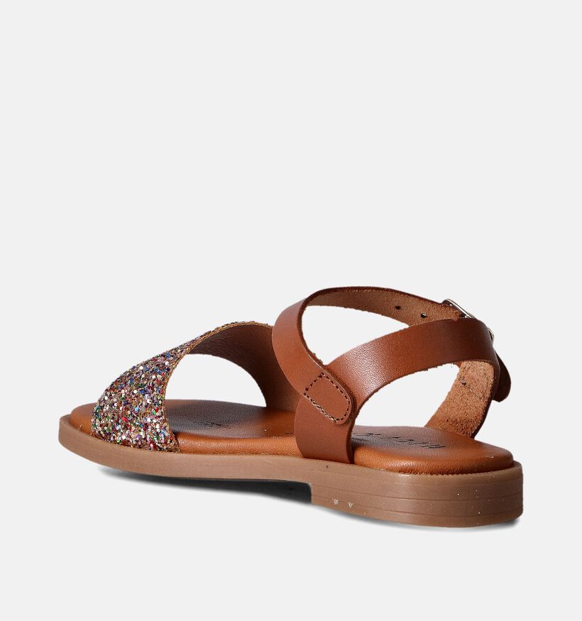 Milo & Mila Bruine Sandalen met glitters voor meisjes (356904)