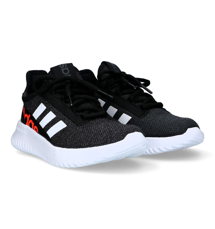 adidas Kaptir 2.0 Zwarte sneakers voor jongens, meisjes (324139)