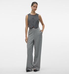 Vero Moda Silva Pantalon large en Gris L34 pour femmes (349083)