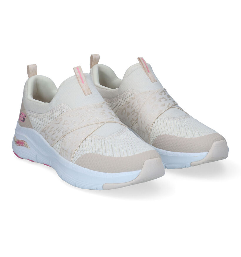 Skechers Arch Fit Modern Rythem Baskets en Beige pour femmes (302122) - pour semelles orthopédiques