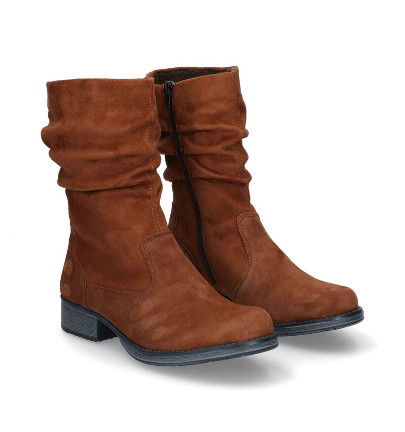 Rieker Bottes courtes en Cognac en daim (297940)