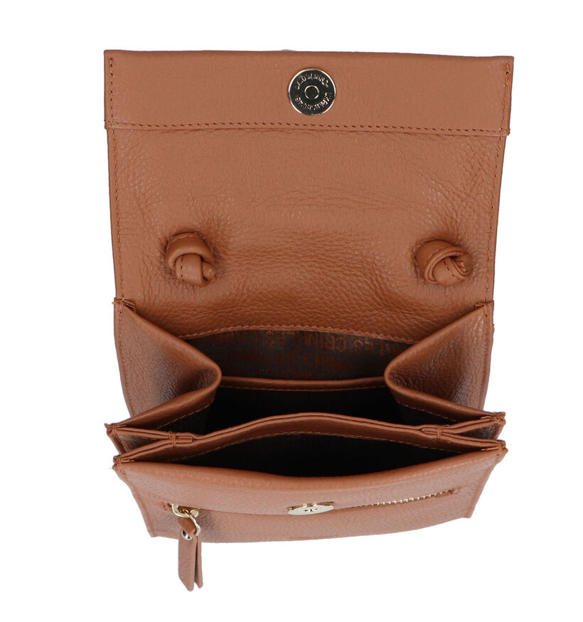 Crinkles Sac porté croisé en Camel pour femmes (342316)