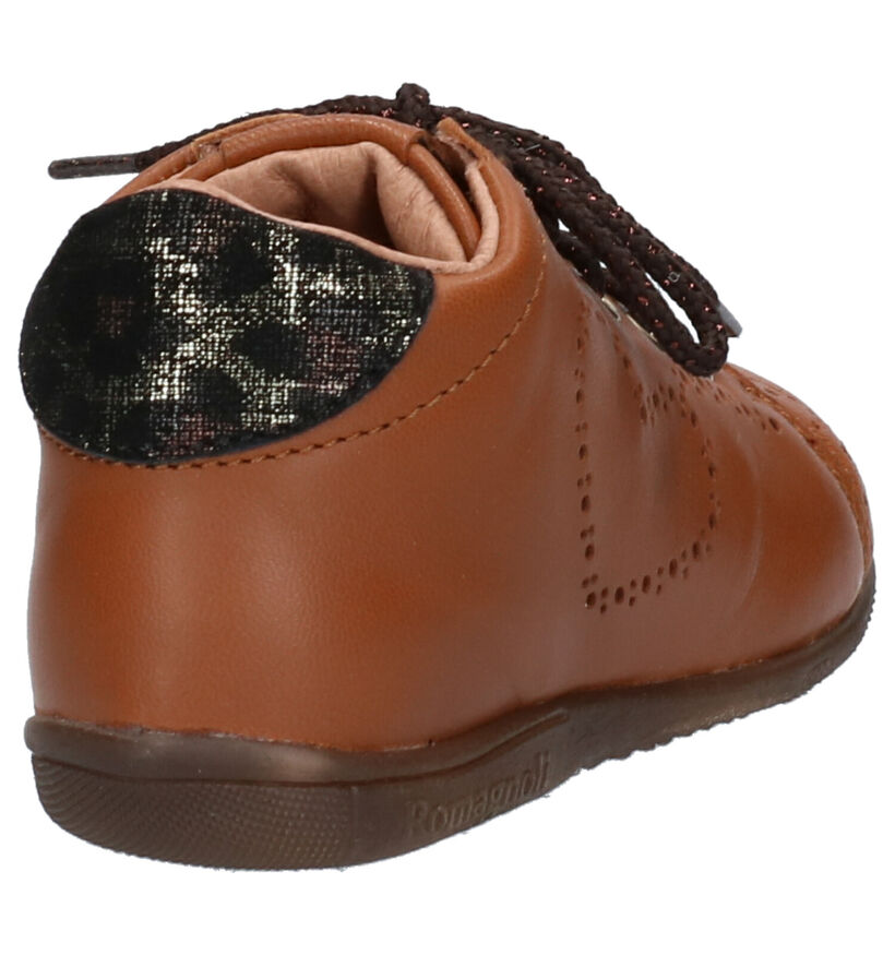Romagnoli Chaussures pour bébé  en Cognac en cuir (259625)