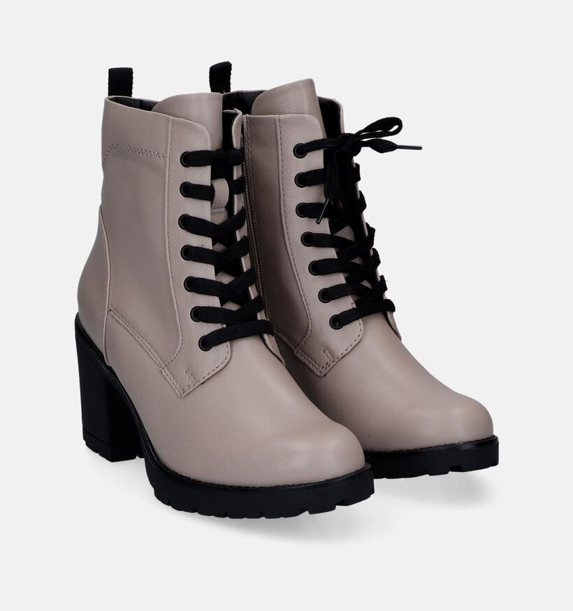 Marco Tozzi Bottines à lacets en Beige foncé pour femmes (312953)