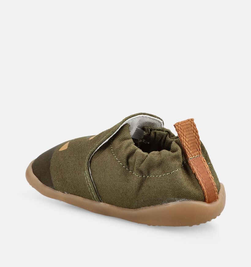 Bobux Cosy Cat Kakigroene Kruipschoenen voor jongens (379251)