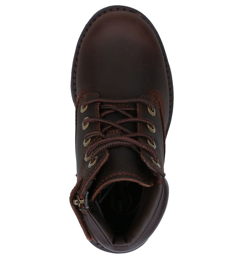 Timberland Courma Kid 6 inch Bottines en Marron pour filles, garçons (329077) - pour semelles orthopédiques