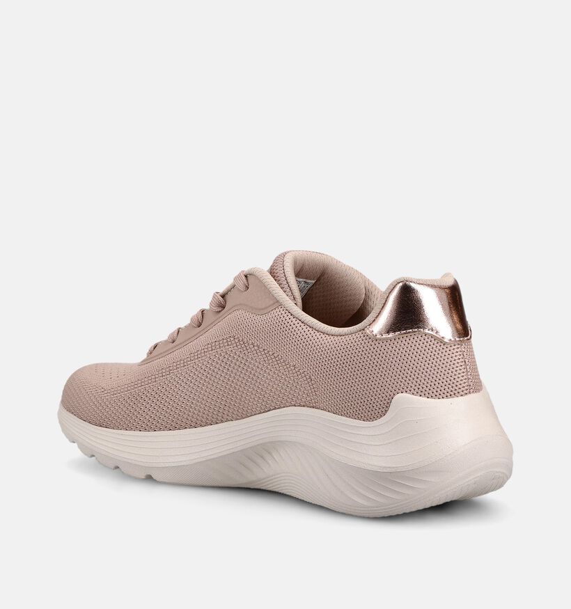Skechers Bobs Squad Waves Baskets en Taupe pour femmes (375602) - pour semelles orthop&eacute;diques