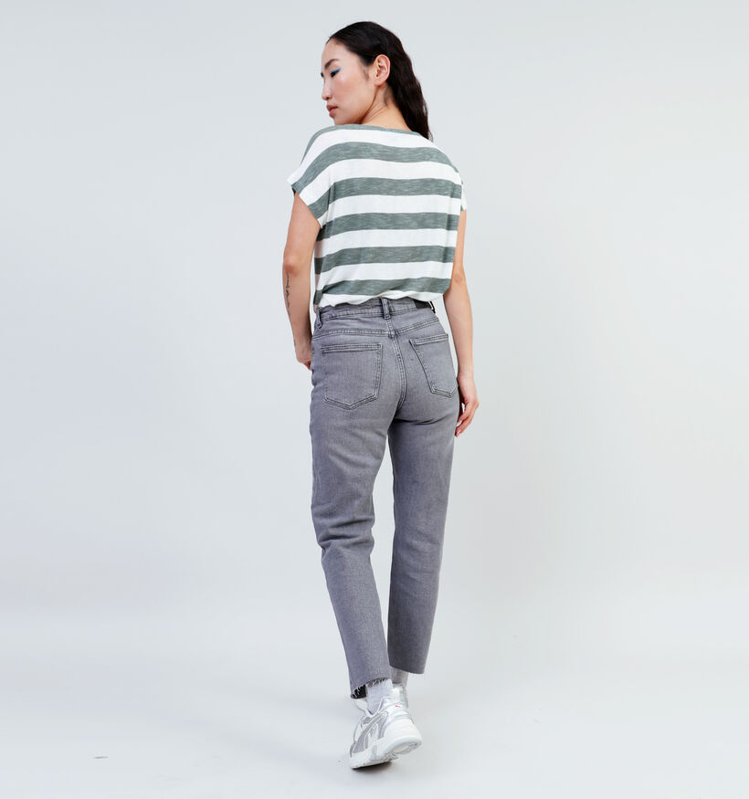 JDY Lullu HW Staight Crop Grijze Jeans L32 voor dames (335395)