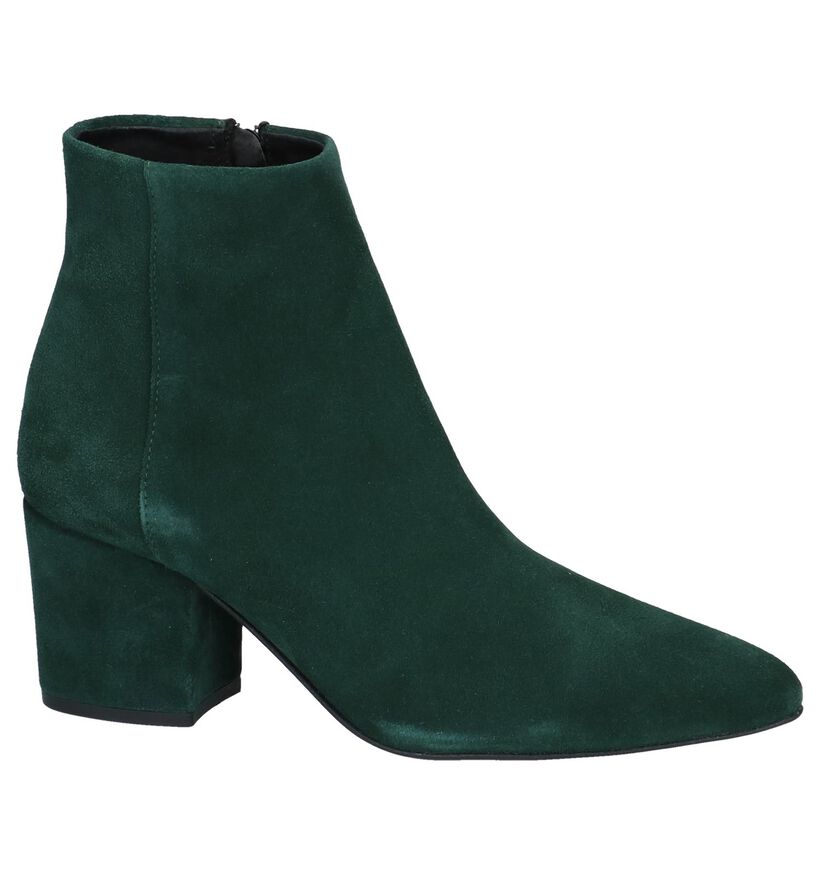 Vero Moda Bottillons en Vert foncé en daim (232296)