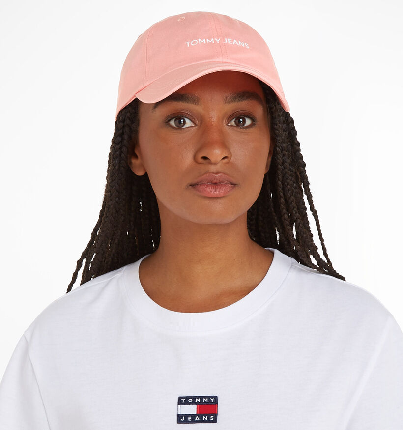 Tommy Hilfiger Linear Casquette en Rose pour femmes (336672)