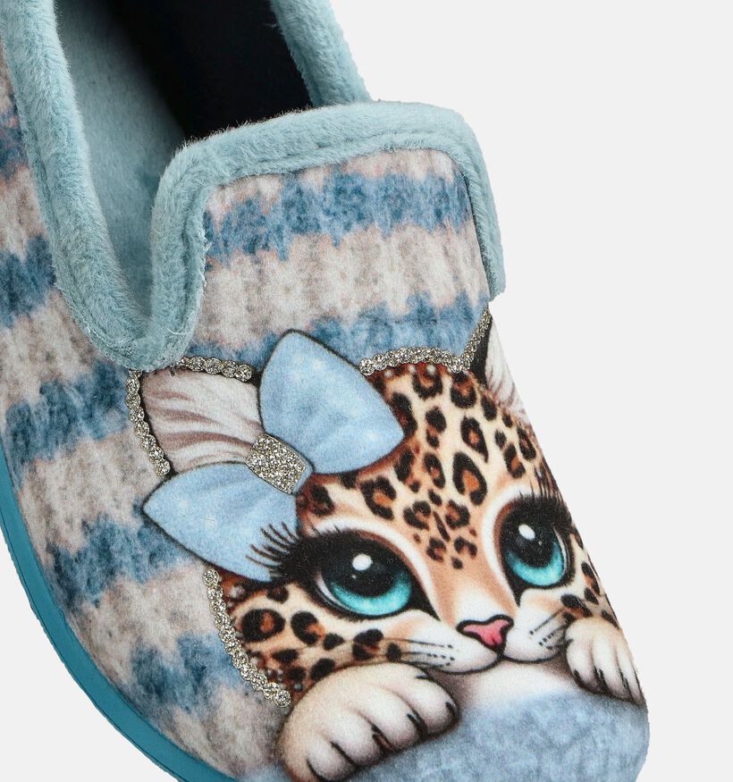 Milo & Mila Blauwe Pantoffels Milo & Mila Blauwe Pantoffels voor meisjes (364961)