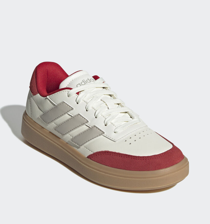 adidas Courtblock J Ecru Sneakers voor meisjes, jongens (357491) - geschikt voor steunzolen