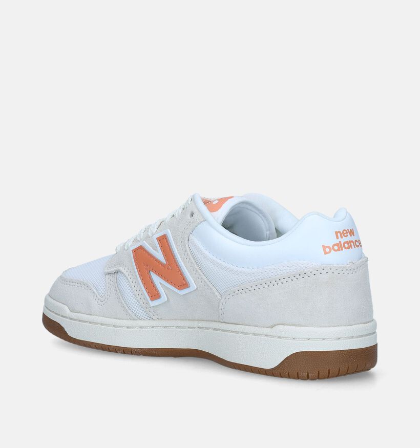 New Balance BB 480 Baskets en Blanc pour femmes (343065) - pour semelles orthopédiques
