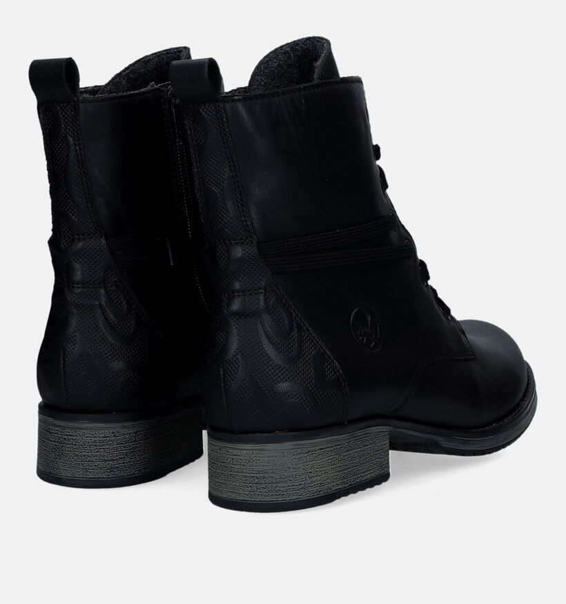 Rieker Bottines avec lacets en Noir pour femmes (331613)