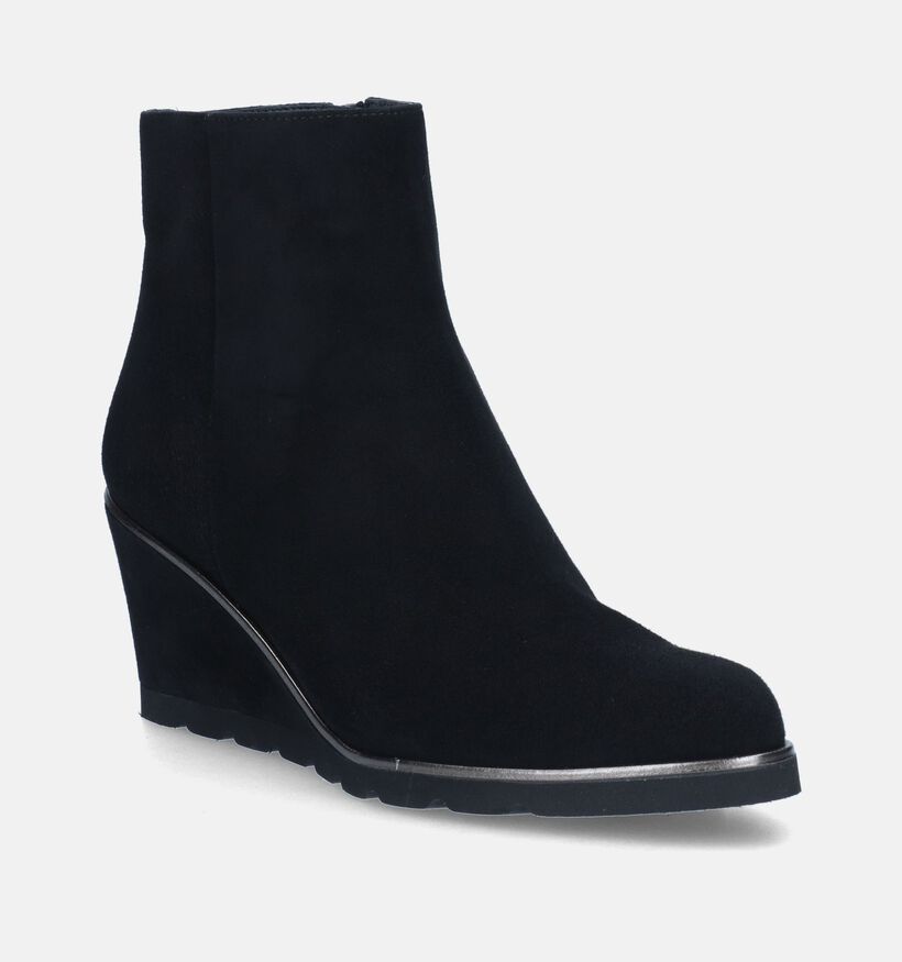 Jhay Bottillons avec talon compensé en Noir pour femmes (347301)