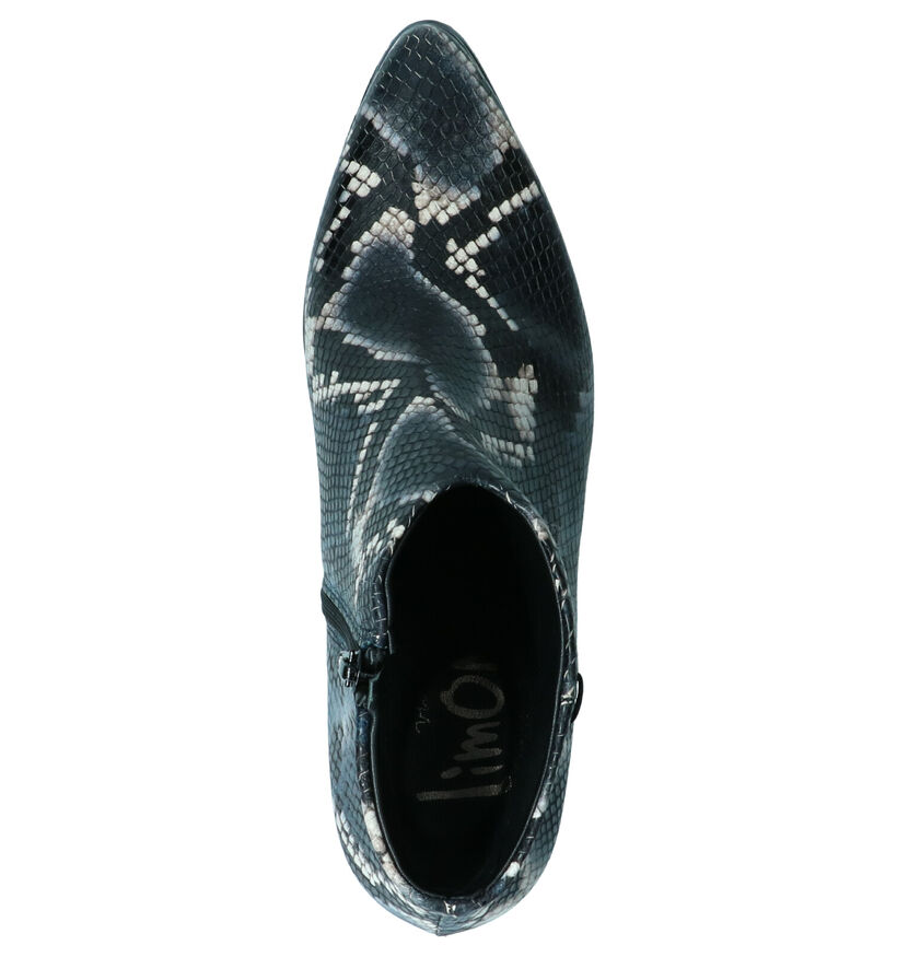 Via Limone Bottillons à talons en Bleu foncé en cuir (262561)