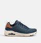 Skechers Uno Suited On Air Baskets basses en Bleu fonc&eacute; pour hommes (375633) - pour semelles orthop&eacute;diques