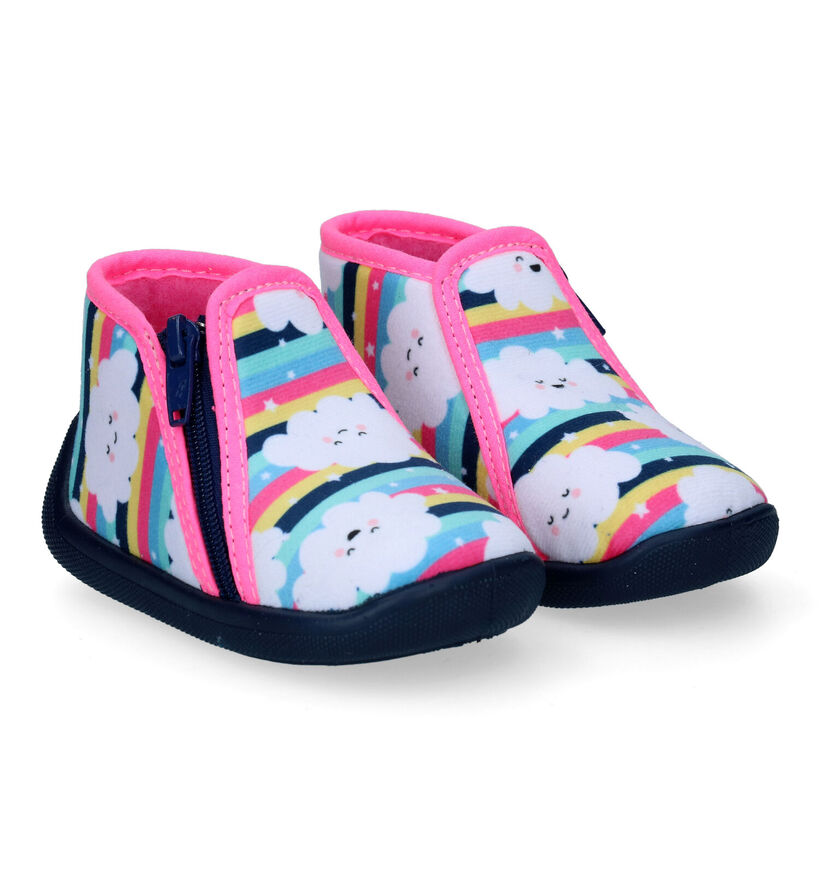 Milo & Mila Graff Pantoufles en Multicolor en textile (299956)