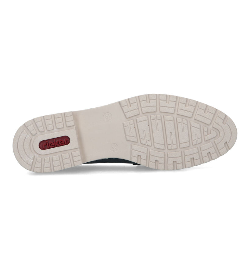 Rieker Blauwe Loafers in daim (320223)